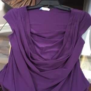 Half Moon Bay Drape Cowl Neck with Cap Sleeve